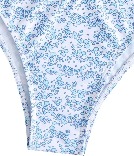 Vista 4 de SOLY HUX Traje de baño de 2 piezas con estampado floral para mujer