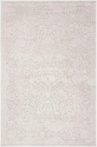Vista 18 de SAFAVIEH Reflection Collection - Alfombra decorativa, 2 pies 3 pulgadas x 3 pies, color beige y crema, no desprende pelusa y es fácil de limpiar