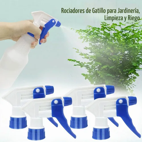 Vista 5 de Boquilla de botella de spray de plástico, pieza de repuesto de botella de pulverización resistente a prueba de fugas, boquilla de pulverización
