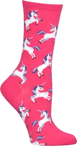 Vista 8 de Hot Sox Calcetines de mujer con patrón geométrico de novedad Heather cáñamo