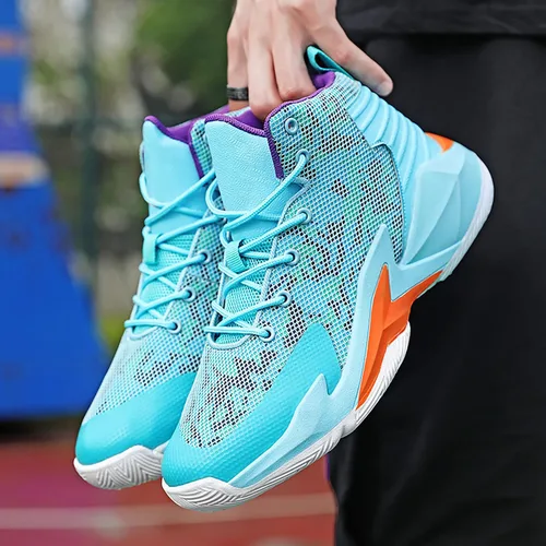 Vista 6 de CJSPORX Men Women Basketball Shoes Breathable Non Slip Outdoor Fashion Sneakers