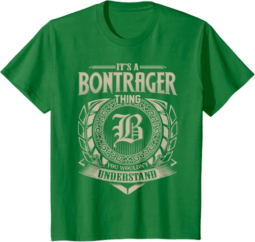 Vista 4 de Camiseta vintage It's A BONTRAGER Thing You Wouldn't Understand Name, Negro