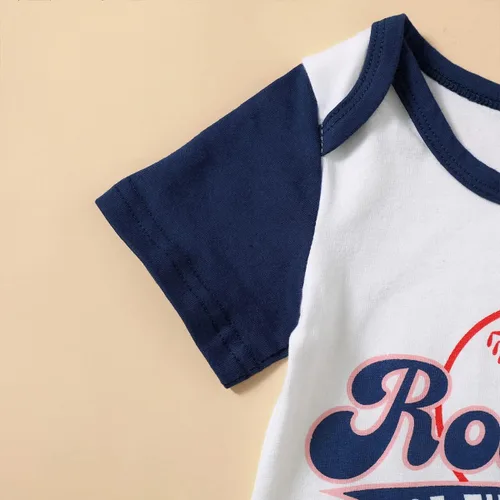 Vista 5 de Traje de primer cumpleaños para bebé niño - Body deportivo de béisbol de un año