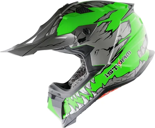 Vista 11 de 1Storm - Casco de motocross para adulto ATV Dirt Bike BMX MX de estilo de pista en montaña JH601; de fibra de carbono negro
