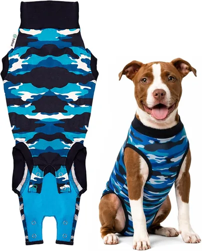Vista 14 de Traje de recuperación Suitical para perros, de color negro, XXS, Negro