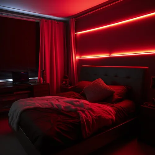 Vista 6 de TOPAI Tira LED COB ultrafina de 0.157 in, color rojo, 620-625 nm, 16.4 pies, CC 12 V, alta densidad, 400 LEDs/M 7 W/M, CRI>90 flexible con adhesivo