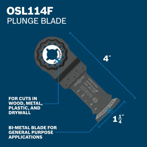 Vista 2 de Bosch OSL034F Starlock cuchilla bimetálica para corte profundo