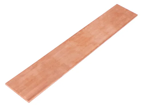 Vista 7 de VERNUOS 1/4" x 2" C110 Barra plana de cobre sólido de 6" de largo, .23" de placa para laminador