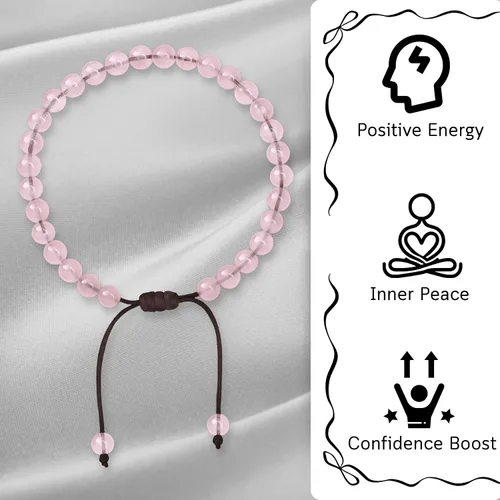Vista 42 de Amazing Gemstone Crystal Anklet Ankle Bracelets for Women - Waterproof Beaded Healing Crystal Anklets, Plus Size Chakra Gemstone Bead Anklet