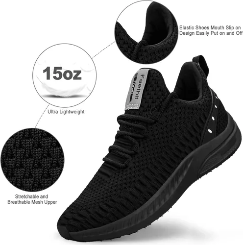 Vista 2 de Feethit - Tenis de correr modernos para hombre antideslizantes ligeros transpirables y de malla