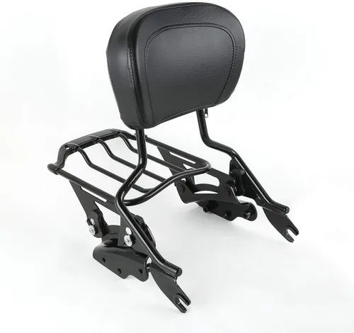 Vista 12 de TCMT Respaldo Desmontable para Pasajero Sissy Bar con Kits de Hardware de Acoplamiento de 4 Puntos Compatible con Harley Touring 2009-2013