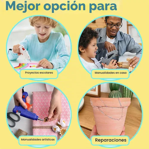 Vista 4 de ELDVAP Mini barras de pegamento caliente transparente, 82 unidades – 0.27 pulgadas de profundidad, 4 pulgadas de largo, todas las temperaturas
