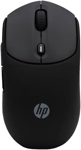 Vista 3 de HP Ratón inalámbrico silencioso 400, Bluetooth dual y 2.4 GHz, silicona suave, clics silenciosos, rueda Microsoft, batería de 24 meses, 6000 DPI