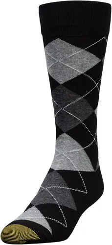 Vista 2 de GOLDTOE Calcetines Carlyle Argyle Crew para hombre, paquete de 3