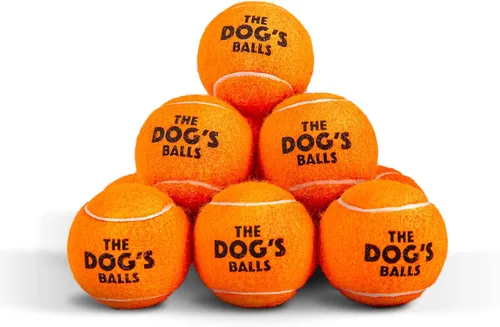 Vista 18 de The Little Dog's Balls - Pelotas de tenis para perros pequeños y cachorros, color azul, paquete de 6, pelotas de fieltro no abrasivas, núcleo