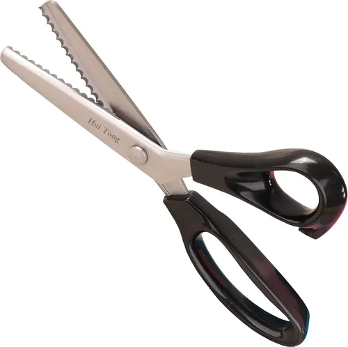 Vista 7 de Hui Tong Tijeras para Rosar Fuertes y Afiladas para Tela, Tijeras para Rosar Dentadas y Festoneadas, 3mm, 5mm, 7mm (Dentadas 3mm)