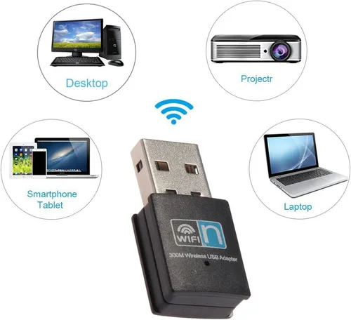 Vista 5 de Adaptador de wifi USB RTL8192EU de 984.25 pies