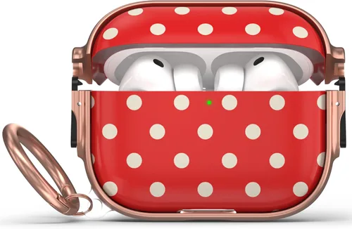 Vista 78 de Funda para AirPods Pro 2/1 con bloqueo de seguridad, compatible con Magsafe Negro + Blanco