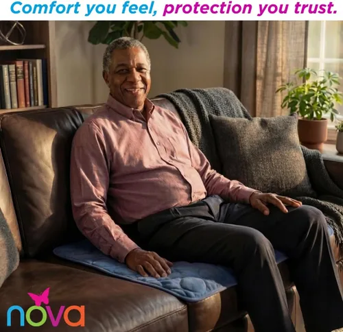 Vista 18 de NOVA Almohadilla interior impermeable reutilizable, capa superior suave 100% algodón, lavable para incontinencia y protector de colchón, súper