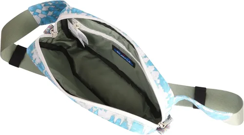 Vista 3 de KAVU Point Sur - Riñonera de nailon con bolsillo de malla, Ripple Tie Dye