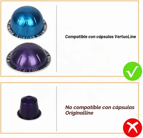 Vista 5 de Geesta 120 tapas de papel de aluminio para cápsulas Nespresso Vertuo Reutilizable, fácil de aplicar, sello hermético, compatible con Vertuolina