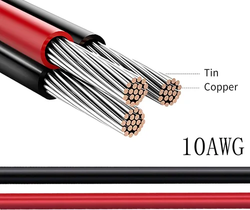 Vista 3 de Cable de extensión solar a XT60i 10AWG XT60I-F 6mm2, cable solar compatible con estación de energía portátil de 9.8 ft (10 AWG 10 pies)