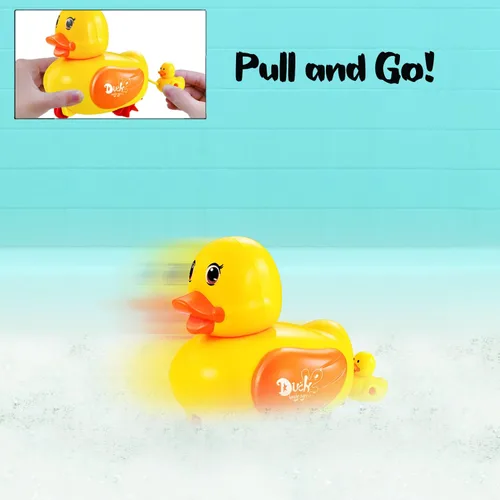 Vista 3 de 6 piezas de juguetes de baño de viento de natación - Animales marinos en la bañera Windup motorizados niños agua baño diversión