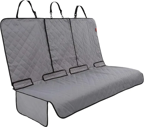 Vista 12 de Lusso Gear Funda de asiento de coche para perro, impermeable, antideslizante, protector de asiento trasero de automóvil, funda de asiento trasero