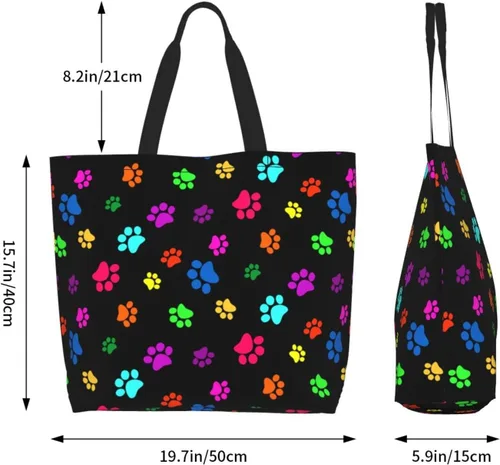 Vista 5 de Bolsa de mano para mujer, bolsa de playa grande, reutilizable, bolsa de comestibles, bolsa de hombro casual, bolsa de mano para compras, viajes