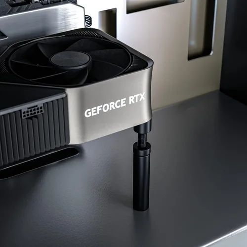 Vista 5 de Soporte de abrazadera para tarjeta gráfica GPU, soporte para tarjeta de video con hundimiento, soporte de GPU (L, 74-120mm)