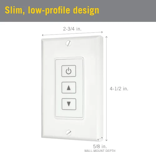 Vista 6 de Armacost Lighting Panel táctil inalámbrico de montaje en pared para atenuadores LED blancos 523122