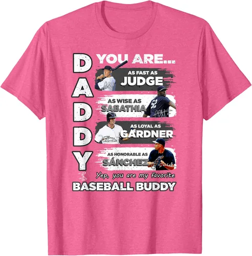Vista 3 de Camiseta de Aaron Judge Yankees - Daddy You are Baseball Buddy Azul Marino
