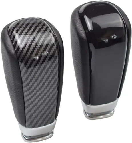 Vista 8 de para Toyota Prado FJ 150 Cruiser 2010 2011 2012 2013 2014 2015 2016 2017 de cuero transmisión automática perilla de cambio (negro)