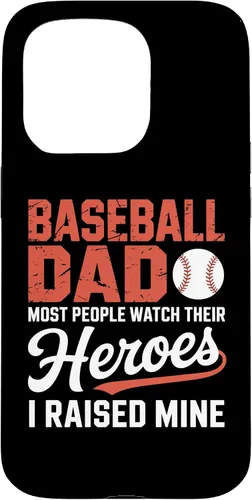 Vista 14 de Baseball Dad Most People Watch Their Heroes I Raised Mine Case for iPhone 16