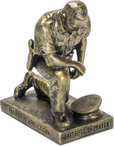 Vista 12 de Dicksons Llamada a Rezar Manos Rezando 12,7 x 8,3 cm Resina Piedra Figura de Mesa en Tono Bronce Antiguo