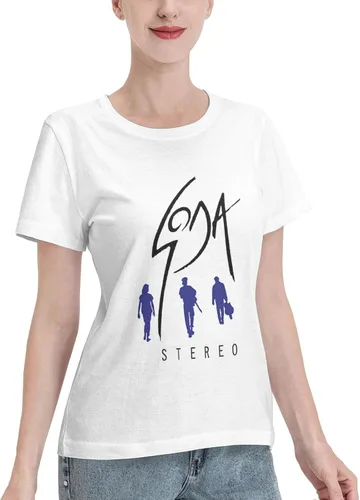 Vista 2 de Soda Stereo T Shirts Female Loose Fit Casual Cotton Comfort Crew Neck Short Sleeve Tees Clothing