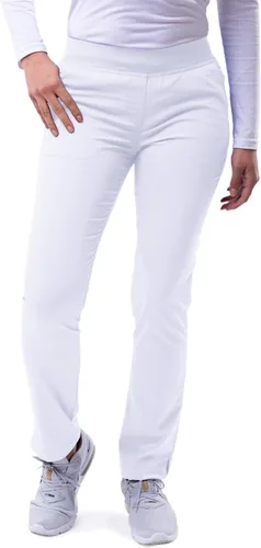 Vista 18 de Adar Pro Scrubs para mujeres - Pantalones de uniforme médico tipo yoga de pierna ajustada Peltre