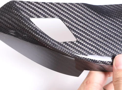 Vista 6 de 100% fibra de carbono real interior espejo retrovisor cubierta cubierta para Chevrolet Corvette C7 2014-2019 coche interior espejo retrovisor base