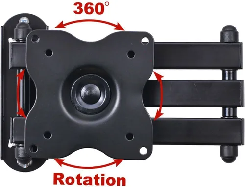 Vista 6 de VideoSecu Soporte de pared para TV con brazo articulado, mejor para 12, 13, 15, 17, 19, 20, 22, 23, 24 pulgadas, algunos modelos de hasta 26 x 27