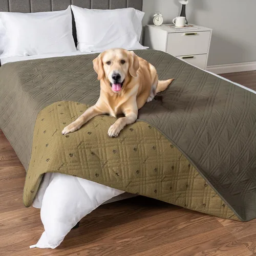 Vista 13 de PetAmi Funda de sofá impermeable para perros, manta impermeable para mascotas, funda reversible para muebles protector de sofá para cama de gato