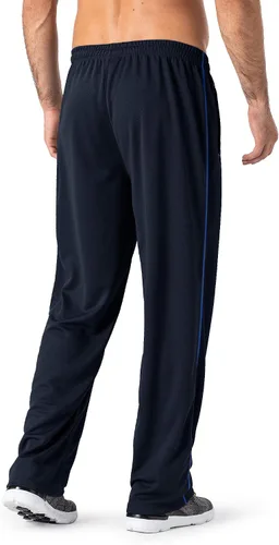 Vista 2 de Magnivit - Pantalones deportivos ligeros para hombre, ajuste holgado, parte inferior abierta, de malla, atléticos, con bolsillos con cremallera