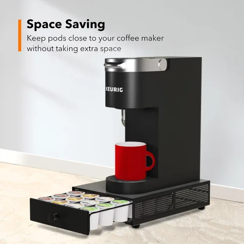 Vista 3 de SICHEER Organizador de Almacenamiento de Cápsulas K Cup Cajón Portacápsulas K Cup Bandeja Deslizante Extraíble Organizador de Cápsulas de Café