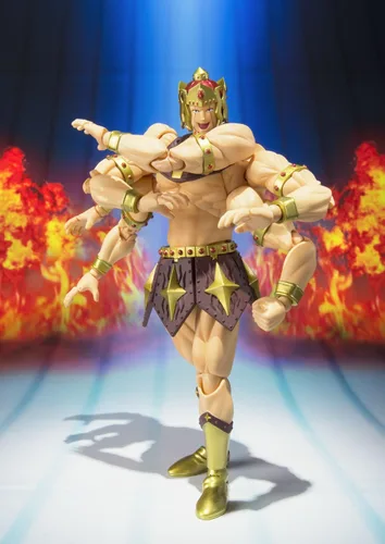 Vista 4 de Bandai S.H. Figuarts Kinnikuman Ashuraman 6.102 in ABS PVC figura de acción pintada