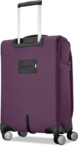 Vista 2 de Samsonite Element 3-PC Soft Side 21/25/29 (De Mano, Mediano, Grande a Cuadros), Ligero Expandible Equipaje Set 2 Bolsillos Delanteros y Laterales