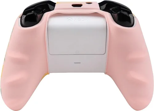 Vista 3 de RALAN - Funda protectora de silicona antideslizante para control de Xbox One compatible con Xbox 1 inalámbricacon cable con 2 bonitas tapas