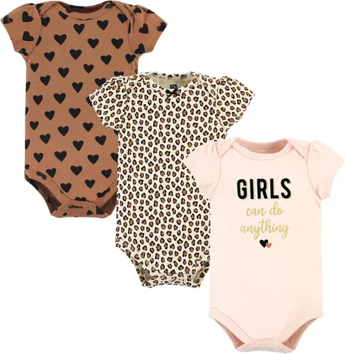 Vista 33 de Hudson Baby baby-girls Cotton Bodysuits 3-pack