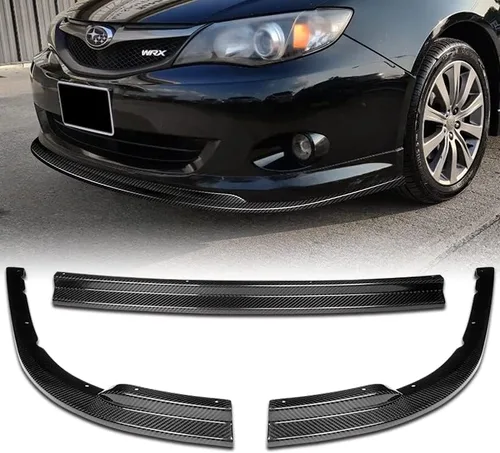 Vista 13 de EPARTS - Juego de 3 piezas de alerón de parachoques delantero estilo CS para barbilla, protector compatible con Subaru Impreza WRX 2008-2010