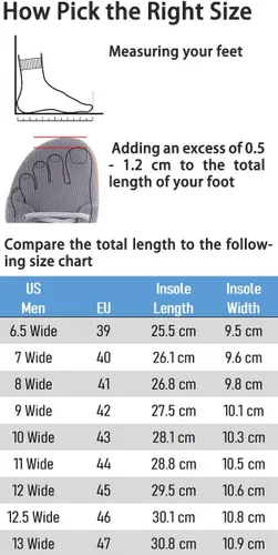 Vista 6 de WHITIN Men's Wide Minimalist Barefoot Sneakers Zero Drop Midfoot Stability