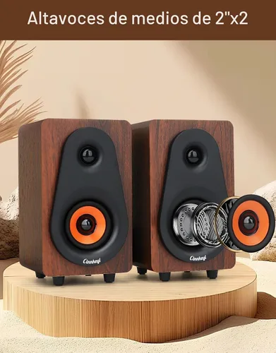 Vista 3 de 【Actualización 2026】 Altavoces de computadora USB 2.1 con subwoofer, altavoces de PC de 3.5mm/USB con subwoofer, modos PC/entrada