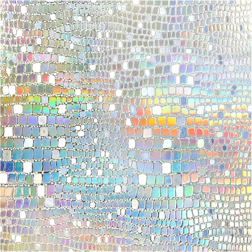 Vista 12 de rabbitgoo Película de privacidad para ventana con diseño de vidrio emplomado, película decorativa de arcoíris en mosaico, tinte estático removible